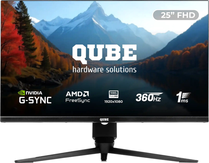 Монітор 24.5" QUBE Overlord G25F360H - зображення 1