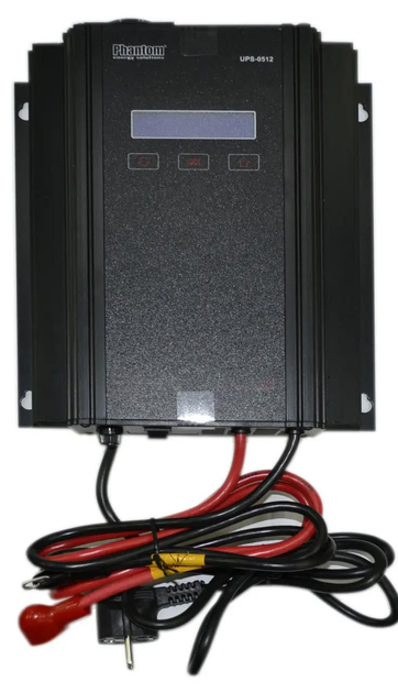 ДБЖ PHANTOM UPS-0512 (500 Вт, 12В) ДБЖ, джерело безперебійного живлення - зображення 7