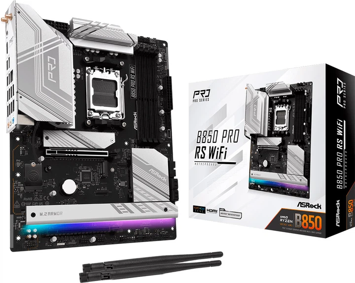 Материнська плата ASRock B850 Pro RS Wi-Fi (sAM5, AMD B850, PCI-Ex16) - зображення 5