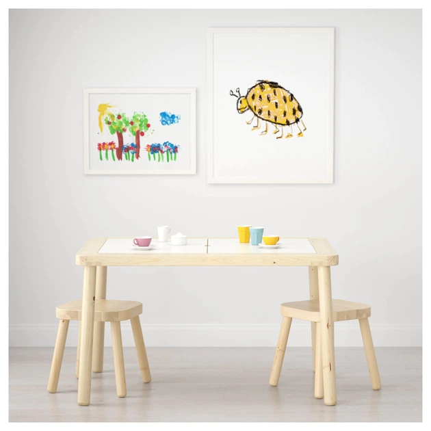 Дитячий стіл FLISAT IKEA 502.984.18 сосна - Фото 5 Дитячий стіл FLISAT IKEA 502.984.18 сосна - зображення 5