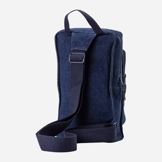 Сумка слинг через плечо мужская тканевая Levi's 413265741 Синяя (1159825071) - изображение 3