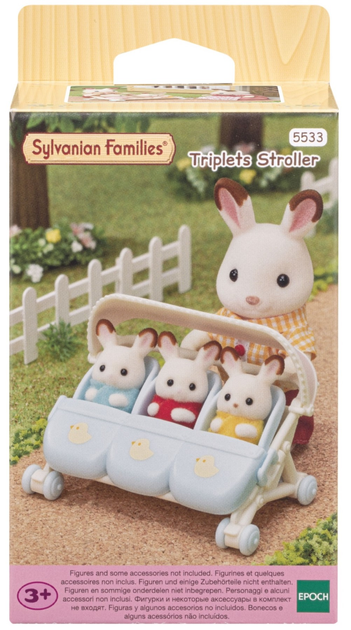 Zestaw Sylvanian Families Spacerówka dla trojaczków (SLV5533) - obraz 1