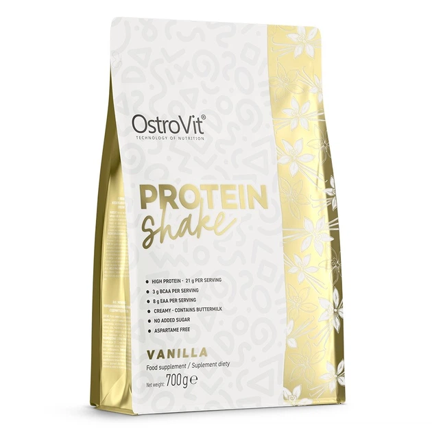 Протеїн OstroVit Protein Shake, 700 грам - Ваніль - Фото 1 Протеїн OstroVit Protein Shake, 700 грам - Ваніль - зображення 1