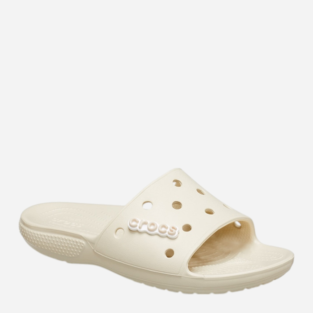 Жіночі шльопанці для пляжу Crocs Classic Slide 206121-2Y2 37-38 (M5/W7) 23 см Бежеві (191448961593) - зображення 5