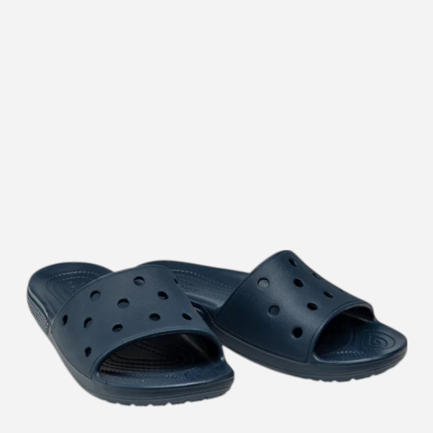 Жіночі шльопанці для пляжу Crocs Classic Slide 206121-NAV 38-39 (M6/W8) 24 см Темно-сині (191448509573) - зображення 4