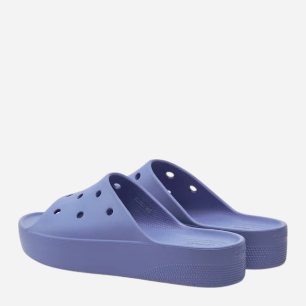 Klapki damskie basenowe Crocs Classic Platform Slide 208180-4ON 38-39 (M6/W8) 24 cm Niebieskie - obraz 3