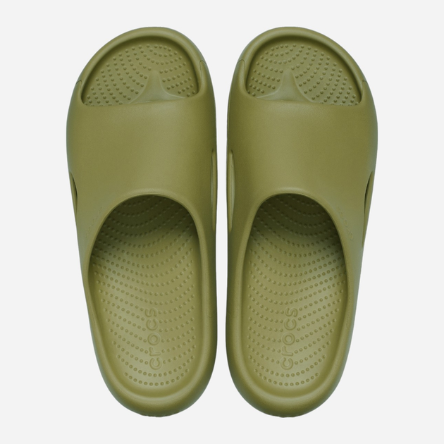Жіночі шльопанці для пляжу Crocs Mellow Slide 208392-3UA 36-37 (M4/W6) 22 см Хакі (196265653485) - зображення 3