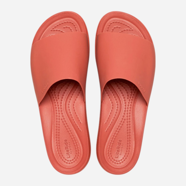 Klapki damskie na platformie Crocs Brooklyn Slide 208728-2DT 41-42 (M8/W10) 26 cm Czerwone - obraz 5