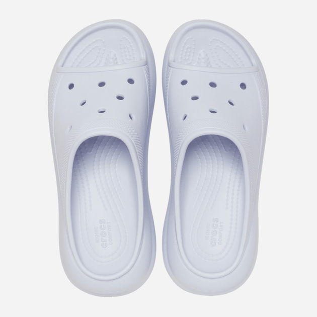 Klapki damskie na platformie Crocs Mellow Recovery 208731-5AF 39-40 (M7/W9) 25 cm Jasnoniebieskie - obraz 3