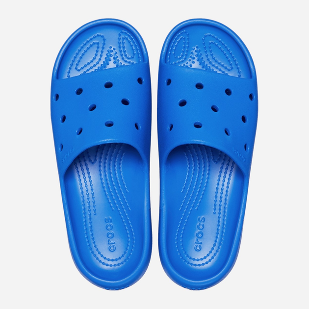 Жіночі шльопанці для пляжу Crocs Classic Slide v2 209401-4KZ 36-37 (M4/W6) 22 см Сині (196265547111) - зображення 3