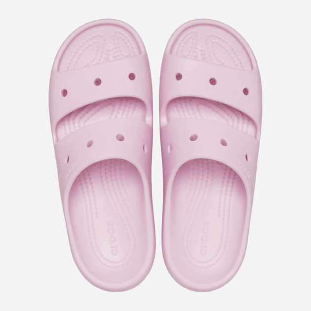 Жіночі шльопанці для пляжу Crocs Classic Sandals V2 209403-6GD 39-40 (M7/W9) 25 см Світло-рожеві (196265535330) - зображення 3