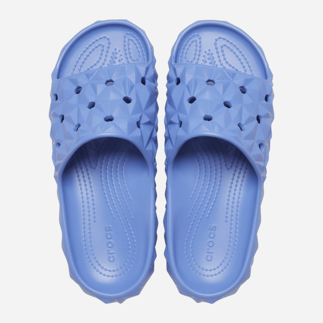 Жіночі шльопанці для пляжу Crocs Classic Geometric V2 209608-4ON 38-39 (M6/W8) 24 см Блакитні (196265555260) - зображення 3