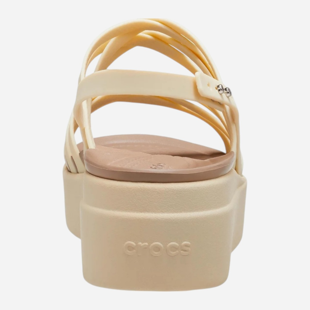 Жіночі сандалії Crocs Brooklyn Strappy Low 206751-2Y2 42-43 (M9/W11) 27 см Бежеві (196265212897) - зображення 5