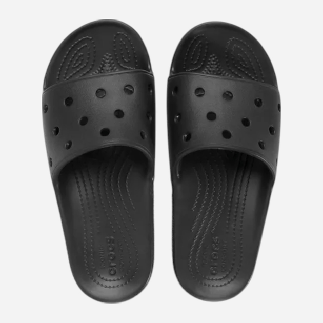 Klapki damskie basenowe Crocs Classic Slide 206121-BLK 37-38 (M5/W7) 23 cm Czarne - obraz 5
