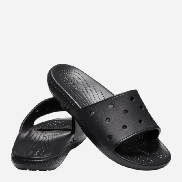 Klapki męskie basenowe Crocs Jibbitz Classic 206121-BLK 41-42 (M8/W10) 26 cm Czarne - obraz 3