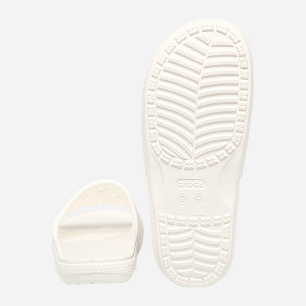Klapki damskie basenowe Crocs Classic Slide 206121-100 38-39 (M6/W8) 24 cm Białe - obraz 4