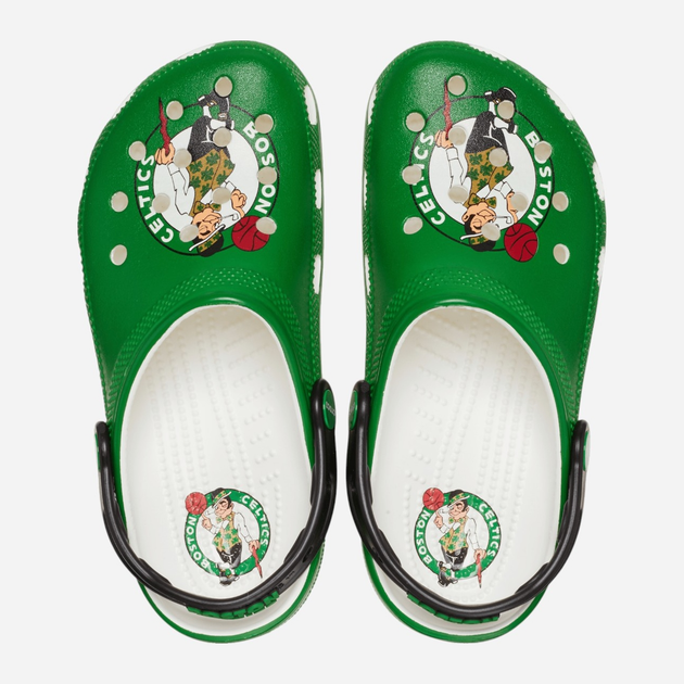 Чоловічі крокси Crocs NBA Boston Celtics Classic Clog 209442-100 41-42 (M8/W10) 26 см Зелені (196265572205) - зображення 3