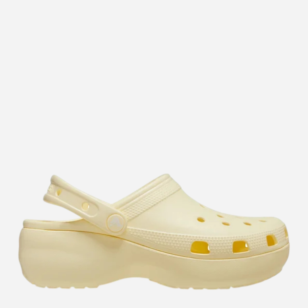 Жіночі крокси Crocs Classic Platform Clog W 206750-76O 37-38 (M5/W7) 23 см Світло-бежеві (196265649877) - зображення 1