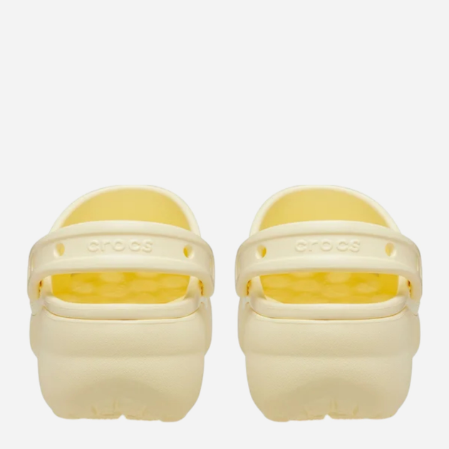 Chodaki damskie na platformie Crocs Classic Platform Clog W 206750-76O 37-38 (M5/W7) 23 cm Jasnobeżowe - obraz 4