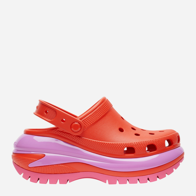 Chodaki damskie na platformie Crocs Mega Crush 207988-84J 37-38 (M5/W7) 23 cm Czerwone - obraz 1