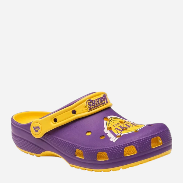 Chodaki damskie Crocs NBA Los Angeles Lakers Cls Clg 208650-75Y 38-39 (M6/W8) 24 cm Fioletowe - obraz 3
