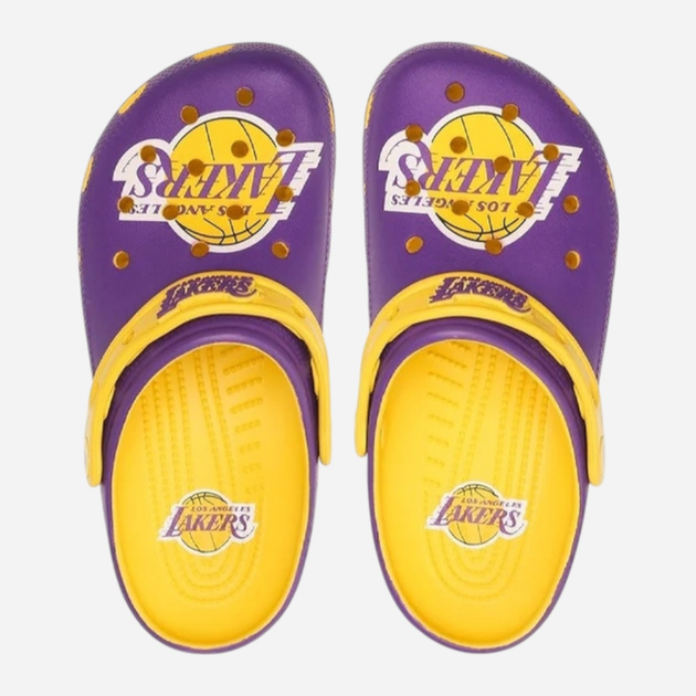 Чоловічі крокси Crocs NBA Los Angeles Lakers Cls Clg 208650-75Y 42-43 (M9/W11) 27 см Фіолетові (196265335008) - зображення 3