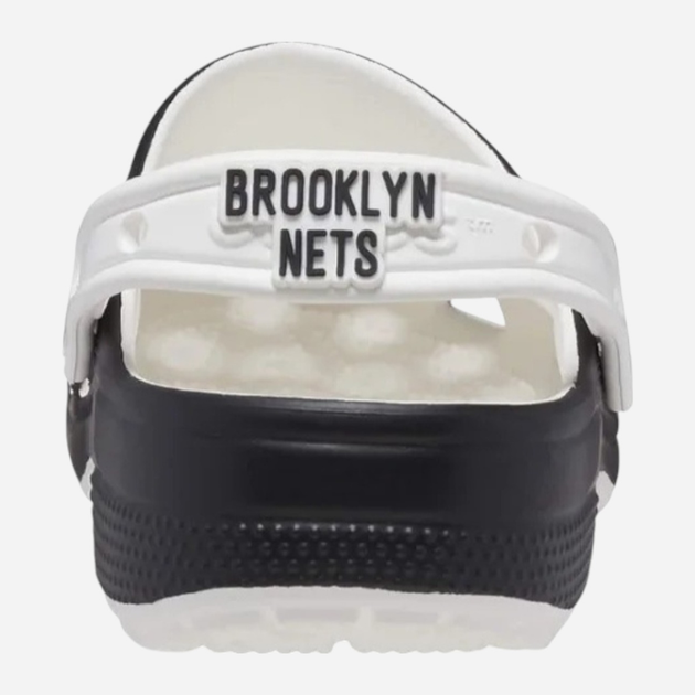 Чоловічі крокси Crocs NBA Brooklyn Nets Cls Clog 208651-103 46-47 (M12) 30 см Чорні (196265335176) - зображення 5