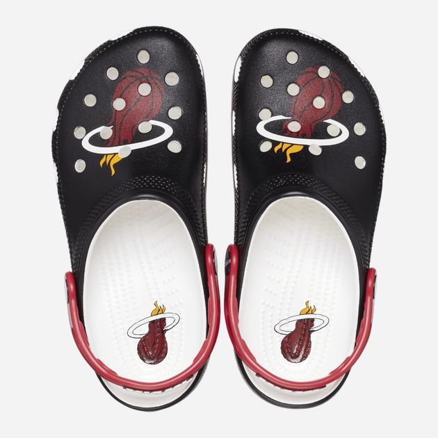 Chodaki damskie Crocs NBA x Classic Clog 208861-001 41-42 (M8/W10) 26 cm Czarne - obraz 3