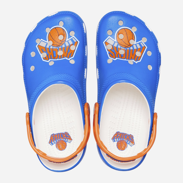 Chodaki damskie Crocs NBA New York Knicks Classic Clog 208862-100 39-40 (M7/W9) 25 cm Niebieskie - obraz 3