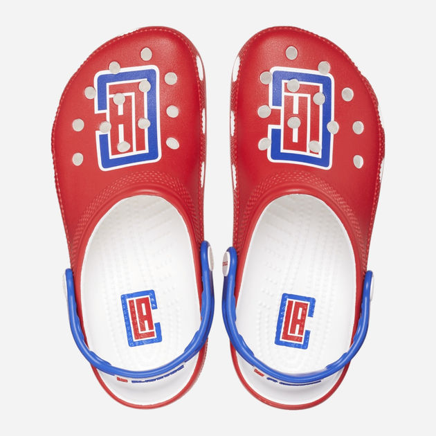 Жіночі крокси Crocs NBA LA Clippers Classic Clog 208863-425 38-39 (M6/W8) 24 см Червоні (196265420643) - зображення 3