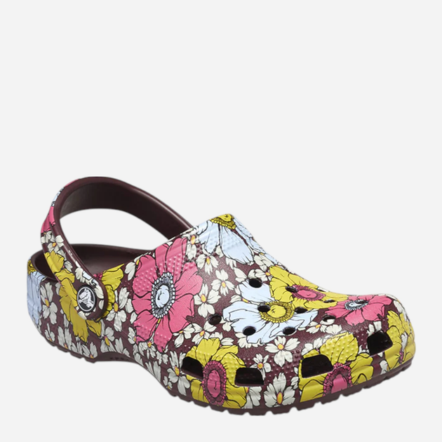 Жіночі крокси Crocs Classic Retro Floral Clog 208954-DCMT 36-37 (M4/W6) 22 см Різнокольорові (196265431533) - зображення 4