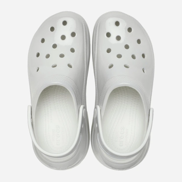 Chodaki damskie na platformie Crocs Crush High Shine Clog 209285-1FT 37-38 (M5/W7) 23 cm Jasnoszare - obraz 3