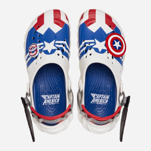 Chodaki męskie Crocs Captain America Echo Clog 209478-100 41-42 (M8/W10) 26 cm Białe - obraz 3