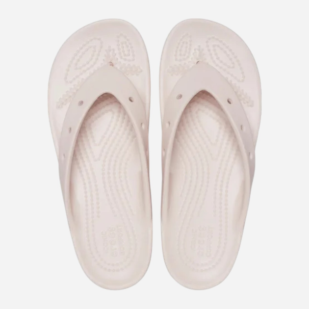 Klapki japonki damskie na platformie Crocs Classic Platform 207714-FLGO 38-39 (M6/W8) 24 cm Jasnoróżowe - obraz 5