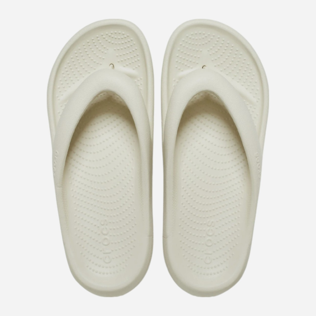 Klapki japonki damskie basenowe Crocs Mellow Recovery Flip 208437-2Y2 37-38 (M5/W7) 23 cm Beżowe - obraz 5