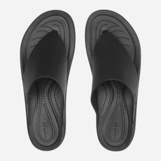 Жіночі в'єтнамки Crocs Brooklyn Flip 208727-001 38-39 (M6/W8) 24 см Чорні (196265368136) - зображення 6