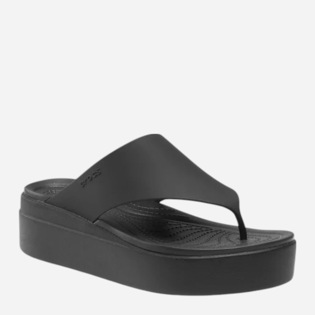 Klapki japonki damskie na platformie Crocs Brooklyn Flip 208727-001 42-43 (M9/W11) 27 cm Czarne - obraz 4