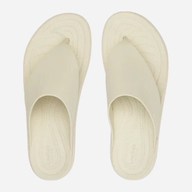 Жіночі в'єтнамки Crocs Brooklyn Flip 208727-2Y2 36-37 (M4/W6) 22 см Бежеві (196265368198) - зображення 5