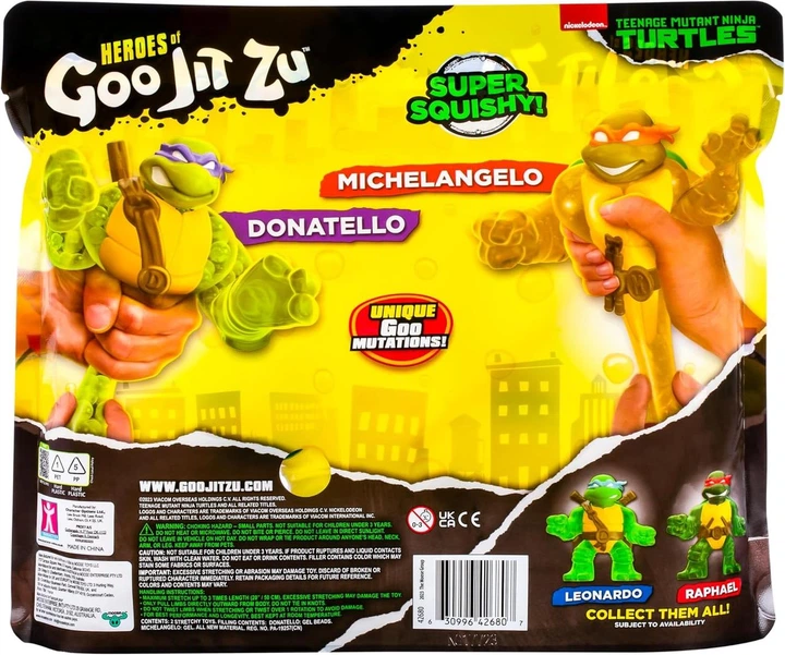 Набор фигурок Гуджитсу Черепашки ниндзя Goo Jit Zu Teenage Mutant Ninja Turtles Donatello and Michelangelo - Фото 5 Набор фигурок Гуджитсу Черепашки ниндзя Goo Jit Zu Teenage Mutant Ninja Turtles Donatello and Michelangelo - изображение 5