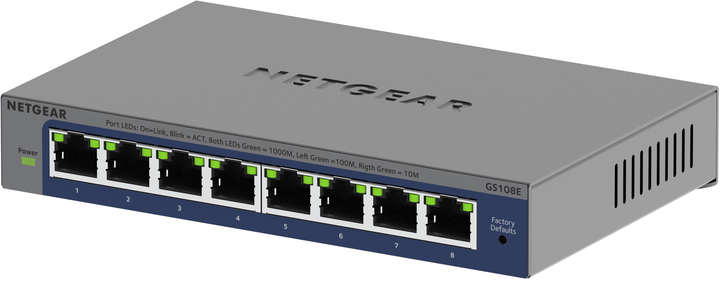 Przełącznik Netgear GS108E (GS108E-400EUS) - obraz 4