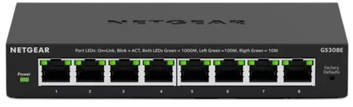 Przełącznik Netgear GS308E 8xGE WebSmart (GS308E-400EUS) - obraz 1