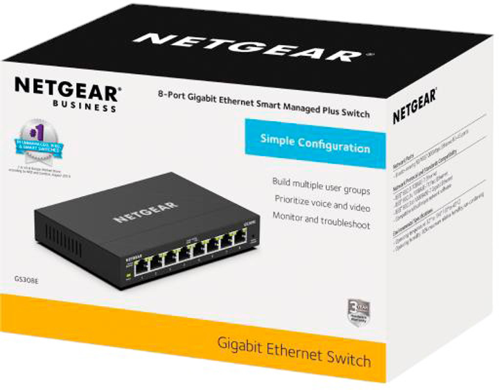 Комутатор Netgear GS308E 8xGE WebSmart (GS308E-400EUS) - зображення 5