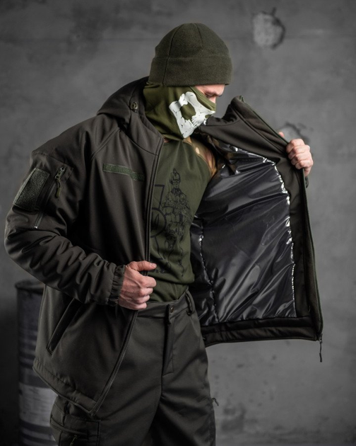 Зимовий тактичний костюм Softshell Omni-Heat Olive S - зображення 2