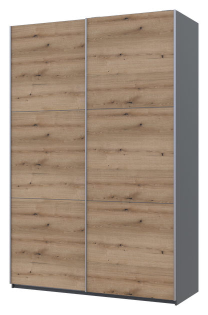 Шкаф-купе двухдверный Doros G-Caiser 160х60х240 см Графит/Дуб евок (DRS-011039) - Фото 4 Шкаф-купе двухдверный Doros G-Caiser 160х60х240 см Графит/Дуб евок (DRS-011039) - изображение 4