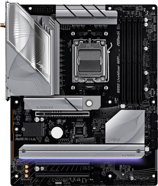 Материнська плата ASRock B850 LiveMixer Wi-Fi (sAM5, AMD B850, PCI-Ex16) - зображення 1