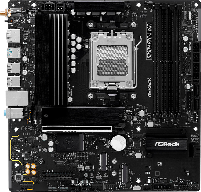 Материнська плата ASRock B850M Pro-A Wi-Fi (sAM5, AMD B850, PCI-Ex16) - зображення 1