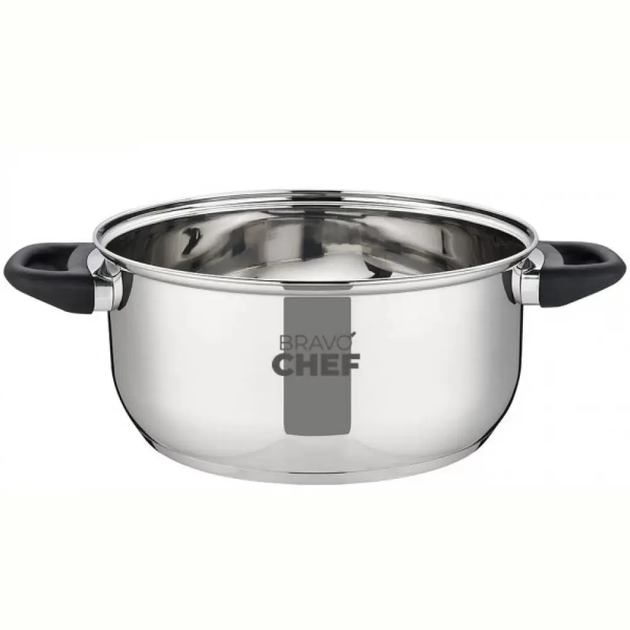 Каструля Bravo Chef L'Appetit сіра з нержавіючої сталі 1.8 л (BC-2003-18) - изображение 5