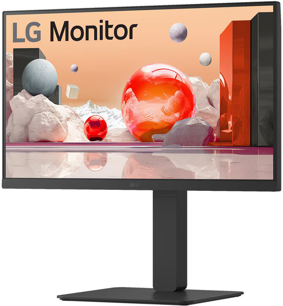 Монитор 24" IPS LG FHD Webcam 100Hz Black (24BA850-B.AEU) - изображение 4