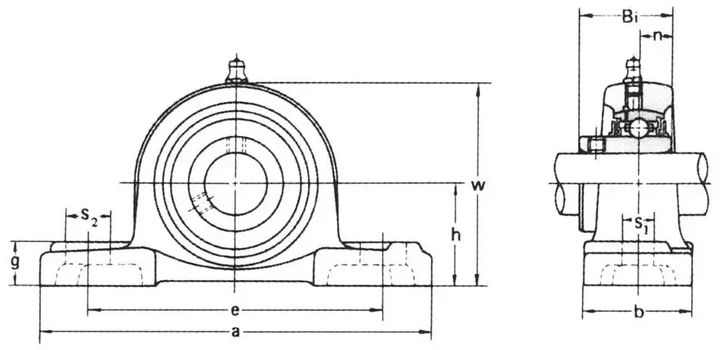 Подшипник в корпусе UCP 313 (UCP313) BBC-R - изображение 3