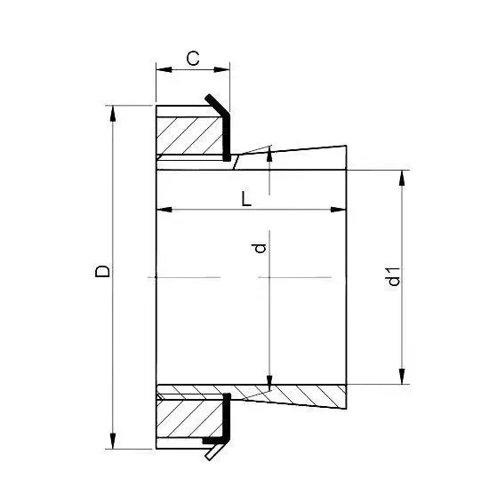 Втулка подшипника H2309 (H2309) XMVB - изображение 2